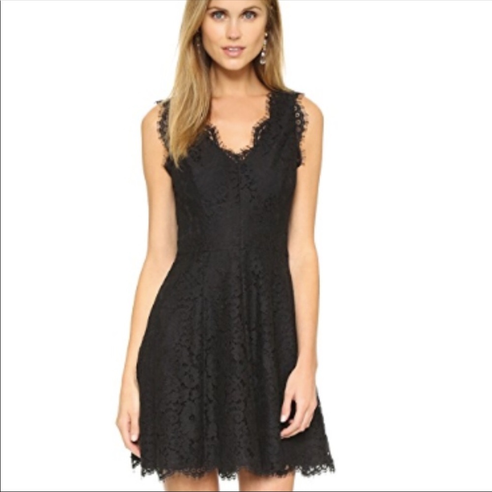 Joie Nikolina Black Lace Tank Dress